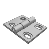 LA08RB-RA - Profile general accessories - aluminum alloy hinge · waist hole type