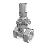 Pipe valve lockshield gate valve HV520LS 13