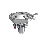 Pipe valve motorised flow controller 14006 13
