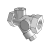 Pipe valve Y strainer series 00 13