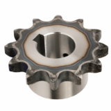 PCS75H - Chain sprocket with hardened teeth, Pitch 19.05mm (DIN12B-1) , Roller diameter 12.07mm