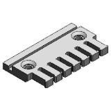 Tiewrap plates - Option 1: Chainfix tiewrap plates as single parts