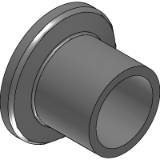 Flange with Tube, Short - stainless steel 304