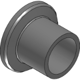 Flange with Tube, Short - Steel