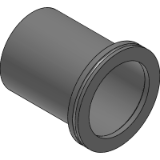 Flange with Tube, stainless steel