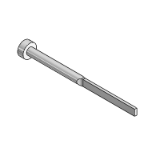 Flat ejector pin N280 hardened - N281 nitrated
