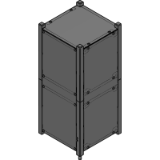 2-Unit CubeSat structure