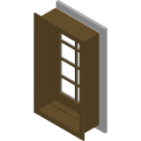 Door Outswing 1 Panel Transom Siteline Clad