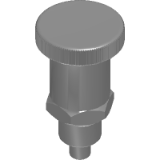 Index Plungers compact without lock, steel