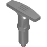 KM.5RBT Index plunger with T-handle, steel