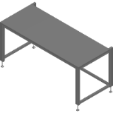Arbeitsplatzsystem - Tischgestell mit Platte