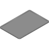 Eurobox Cover KED 6400.G - 60 x 40 cm, gray