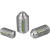 K0322 - Spring plungers with slot and ball, LONG-LOK secured, stainless steel