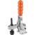 K0058 - Toggle clamps vertical with flat foot and adjustable clamping spindle