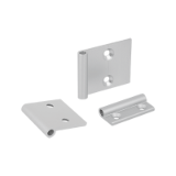K2103 - Medias bisagras Aluminio, exteriores
