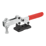 K1242 - Toggle clamp, steel, horizontal, heavy-duty version with adjustable clamping spindle