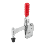 K1251 - Toggle clamps vertical with straight foot and full holding arm
