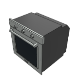 60 cm multifunctional 3 knobs oven standard