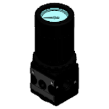 Pressure regulator with gauge inside the setting knob BG1 - Multi-Fix series