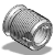 TRISERT ® - stainless Steel V2A - Threaded inserts for light metals and plastics with a small head diameter