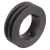 MAE-TL-KRS-2-SPZ/Z(10)-GG - V-Belt Pulleys made from cast iron for Taper Bushes, 2 Grooves, Profile XPZ, SPZ and Z (10)