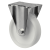 MAE-TR-BR-PL-K - Transport castors, fixed castors with perforated plate, white plastic wheel