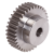 MAE-STZR-M6-MN-B60-C45 - Spur Gears Made from Steel C45, with One-Sided Hub, Module 6, Tooth Width 60 mm