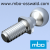 Ball studs DIN 71803 form C with threaded stud and spanner surface