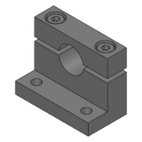 SHKPB, SHKPM, SHKPS, SHKPA, SHKPD - Shaft Supports - L-Shaped (Machined Products) - Separate Type - Height Selectable Type