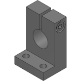 SHKSB, SHKSM, SHKSS, SHKSA, SHKSD - Shaft Supports - L-Shaped (Machined products) - Slit Type - Height Selectable Type