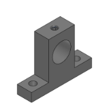 SL-SHTS, SH-SHTS, SHD-SHTS - Precision Cleaning Shaft Supports - T-Shaped Set Screw (Machined) - Standard - w/o Dowel Hole - Height H Selectable Type