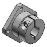 STHWSB, STHWS, SSTHWS - Shaft Supports - Bracket Shaped Slit Clamping - Standard Type - Square Flange
