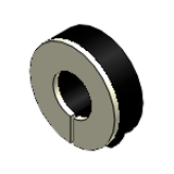 SCDJ, PSCDJ, SSCDJ, SCDLJ, PSCDLJ, SSCDLJ, ASCDJ, AWSCDJ - Set Collars - Compact Type with Urethane - (For Space Saving) - Slit Type