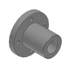 MDRA, MDRAW - Round Flanged Oil Free Bushings Housing Unit - Built-In Multi-Laer LF Bushing - Single/Double