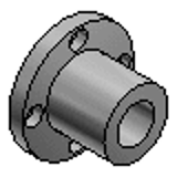 MFIMS, MFIMS-S, MFIMS-DS - Flanged Oil Free Bushing Housings - with Pilot - Single - Round Flange