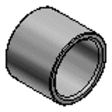 MPBRU - Oil Free Bushings - Copper Alloy Straight Thin Wall -  Inner Diameter E7 Outer Diameter r6 Type