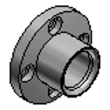 MPIZ, MPITZ - Flanged Integrated Oil Free Bushings - Copper Alloy - Inlay Flanged