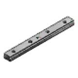 SAUL, SAWL - Miniature Slide Guides with Lubrication Unit /Interchangeable, Small Clearance Standard Selectable Rail