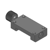 SECSW - Linear Guide Clampings For Miniature Linear Guides-Right And Left-Hand Screw Type- Wide Rails