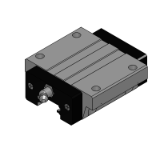 SXWB - 重载型直线导轨 带树脂保持器/可互换·微预压型-带通孔滑块加宽型
