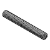MTSTRC - Lead Screw One End Double Stepped Right-Hand Screw 303 Stainless Steel