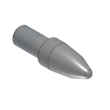 D-HNTA, D-HNTD - Locating Pins for Fixtures Standard Grade, Bullet Nose - No Shoulder - With Surface Treatment