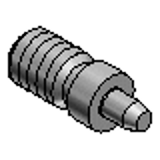 SXSNT, SXSNS - Small Diameter Locating Pins - Male Thread - Shoulder Type - Taper - Tolerance Standard