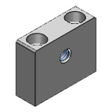 AJFSN, AJFSNM, AJFSNS, AJFFSS, AJFSSM, AJFSSS - Locating Screw Stopper Blocks - With Counterbore and Tap Holes Type - H Dimension Configurable