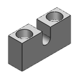 AJKC, AJKCM,  AJKCS - Blocks for Adjusting Bolts-Standard / Side Mounting / Side Mounting T Dimension Compact Type-