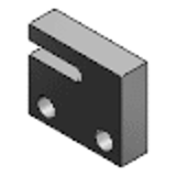 AJSE, AJSEM, AJSES - Blocks for Adjusting Bolts - XY Adjustment - Side Mounting Type