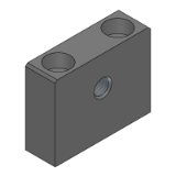 SL-AJSNS,SH-AJSNS,SHD-AJSNS,SL-AJSSS,SH-AJSSS,SHD-AJSSS - Precision Cleaning Locating Screw Stopper Blocks - With Counterbore and Tap Holes Type - H Dimension Selection