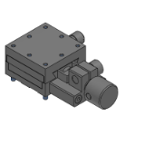 XEGCL - X軸ステージ-送りねじ式(リード0.5mm)-クランプ強化タイプ-正方形薄型-アリ溝