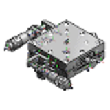 XYSSG - Koordinatentische, Kugelführung, dünne Ausführung, XY-Achse, Mikrometerschraube