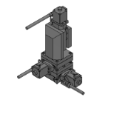 XYZCV - High Precision Motorized XYZ-Axis Stages - Linear Ball, CAVE-X POSITIONER - Compact